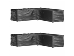 Vidaxl Capas P/ Mobília Jardim Forma De L 2 Pcs 16 Ilhós 250x250x70 Cm