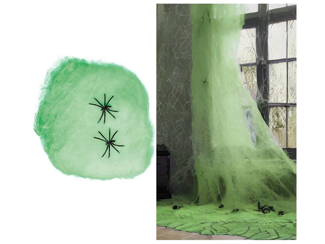 Saco Teia de Aranha Verde 100 Gr