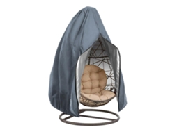 Capa Protetora Impermeável Para Cadeira De Ovo Suspensa,com Zíper,115x190 Cm,ideal Para Jardim,cor Cinza Claro Btforus