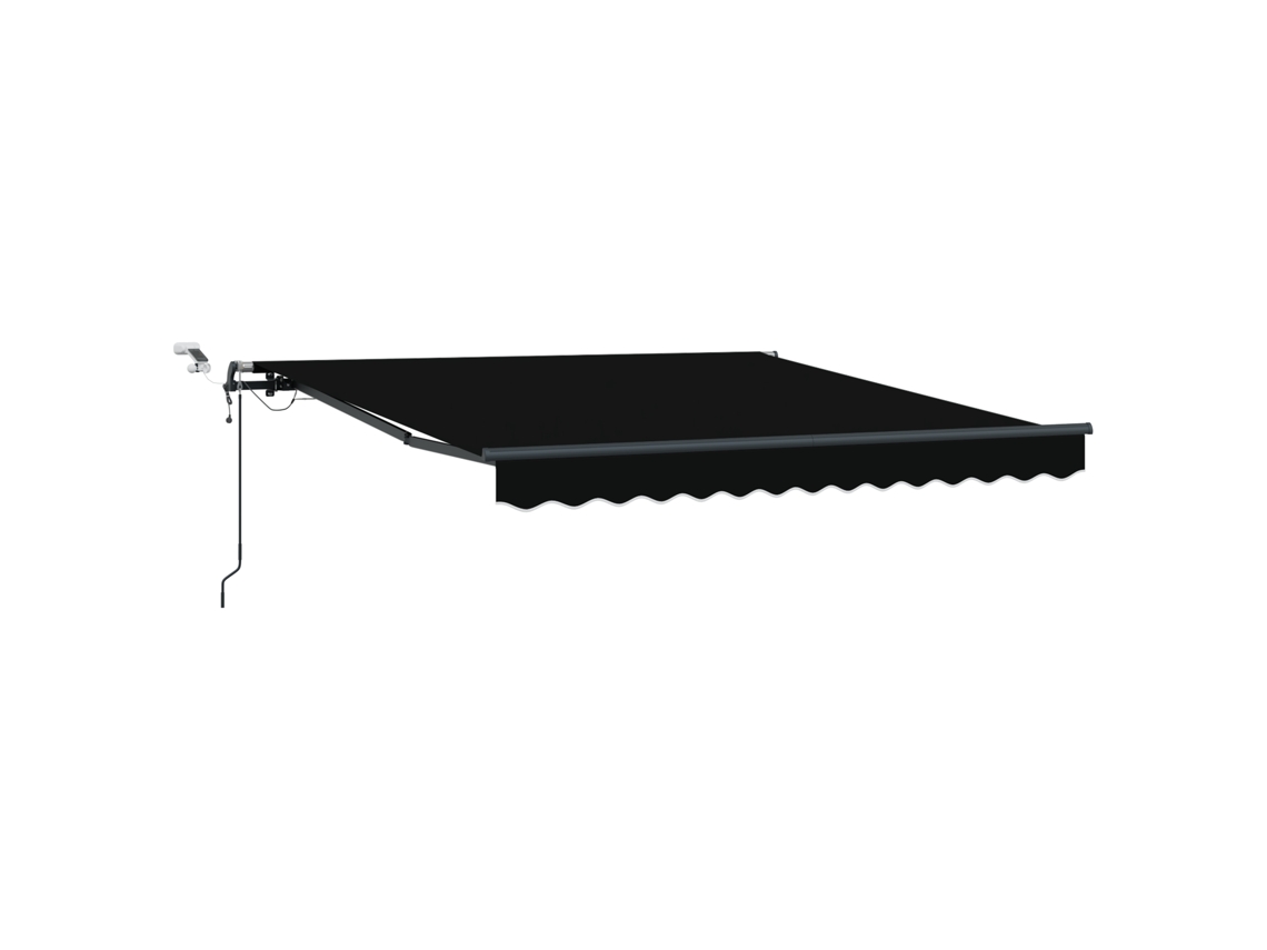 Conjunto 1 Tecido De Toldos Vidaxl Preto Poliéster (300 X 250 Cm)