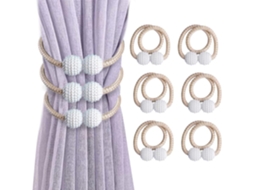 Conjunto De 6 Prendedores De Cortina Com Fechos Magnéticos. Aquaforge