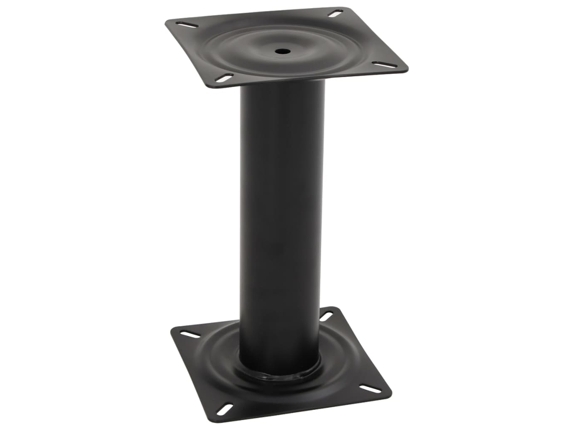 Vidaxl Pedestal Para Assento De Barco 33 Cm Aço Preto