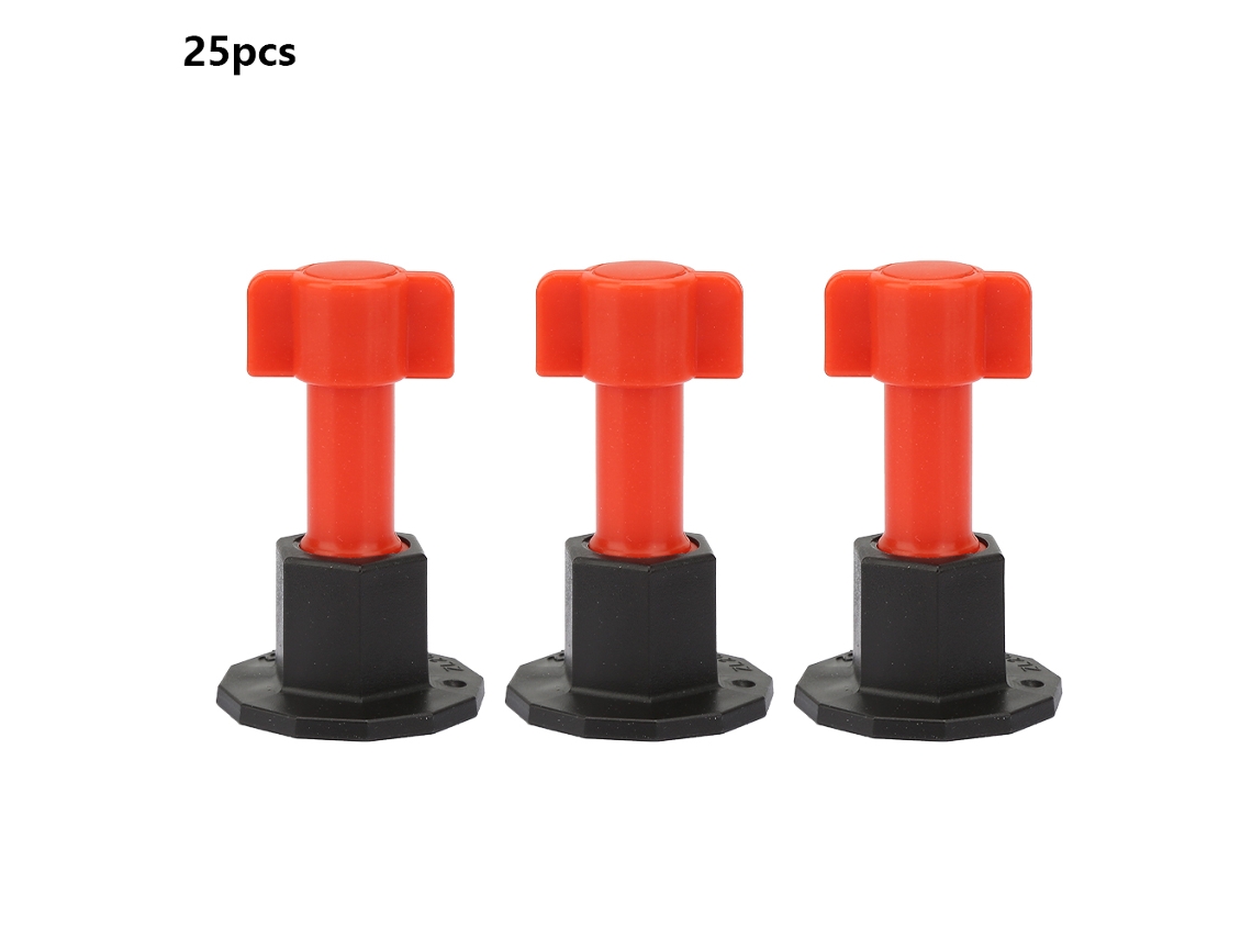 Sistema De Nívelamento De Telhas 25pcs Apoios Nível Para Pisos E Parede Ferramentas De Construção