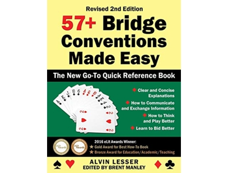 Livro 57 Bridge Conventions Made Easy The New GoTo Quick Reference Book de Alvin Lesser (Inglês)
