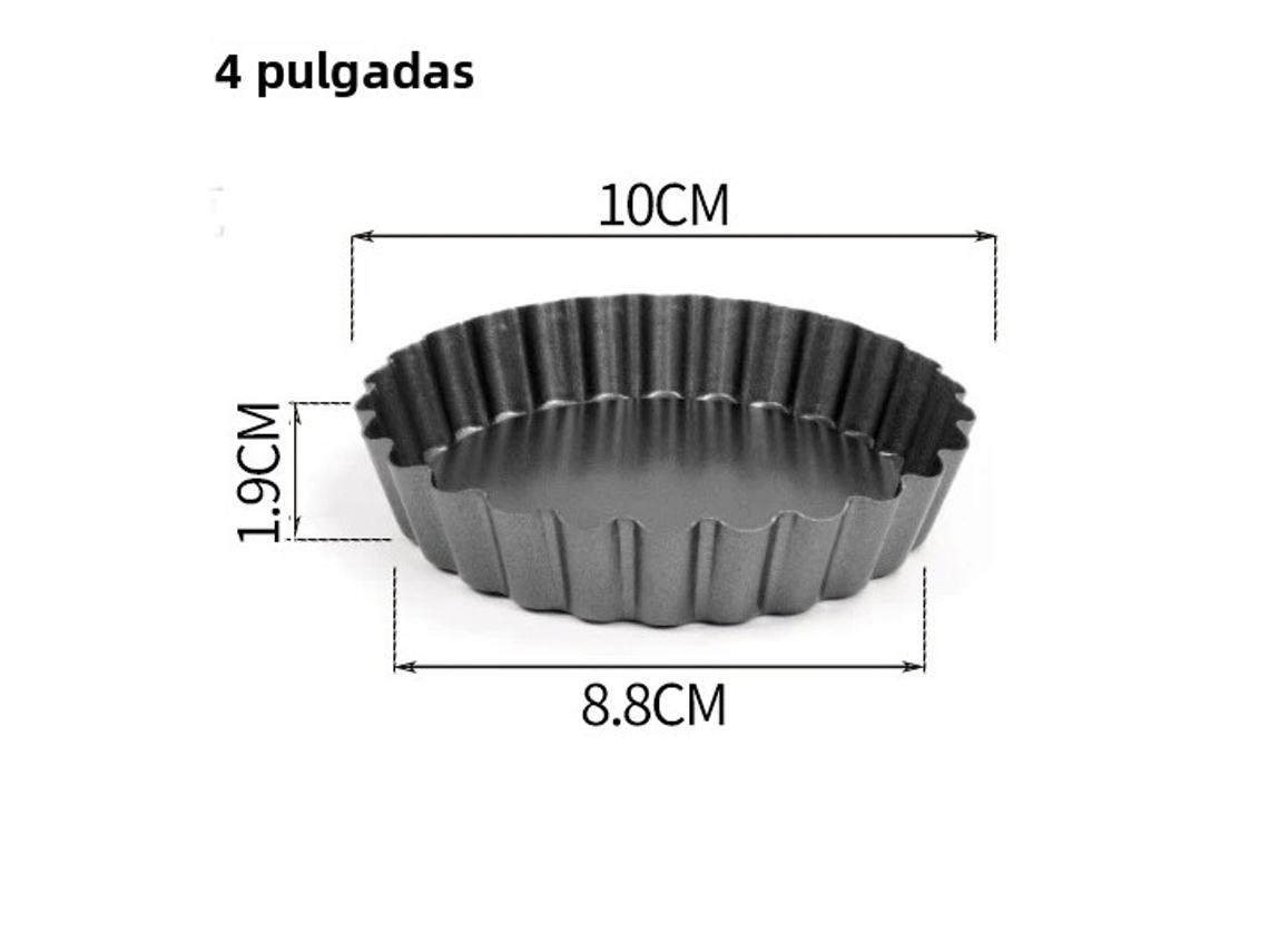 Forma retangular antiaderente de alumínio com fundo removível para bolos MDUG (10 cm)