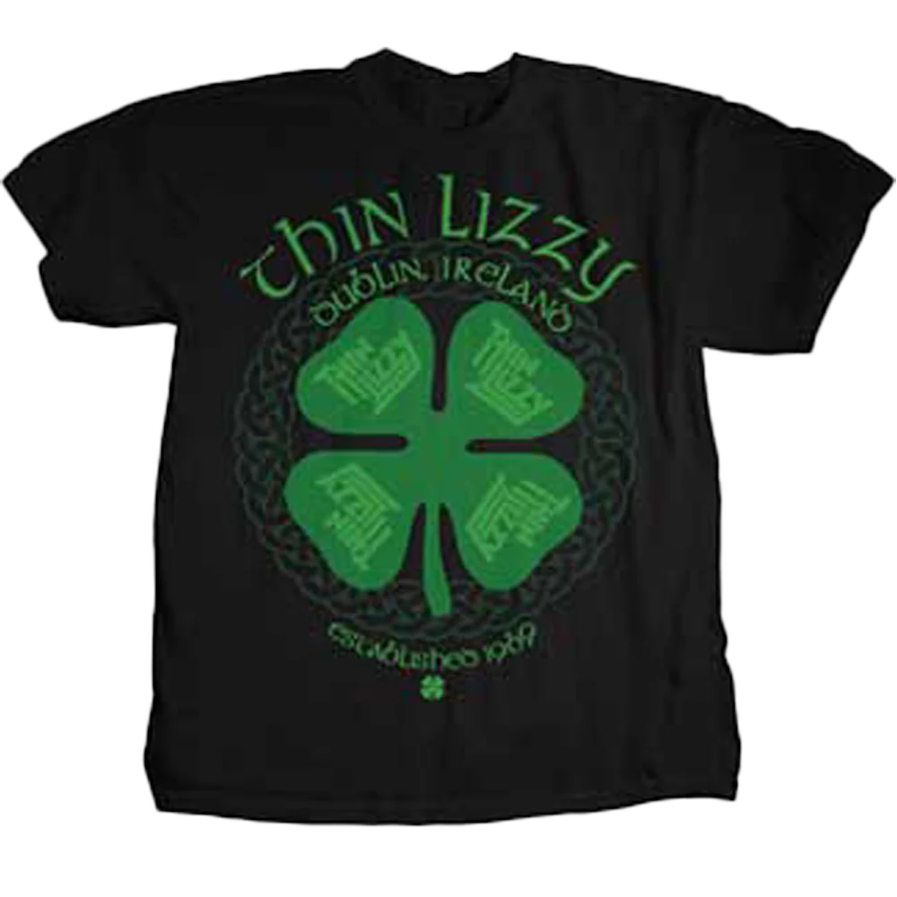 Thin Lizzy Vintage 1989 Four Leaf Clover T-shirt Unisex Rockinstone Size:xl
