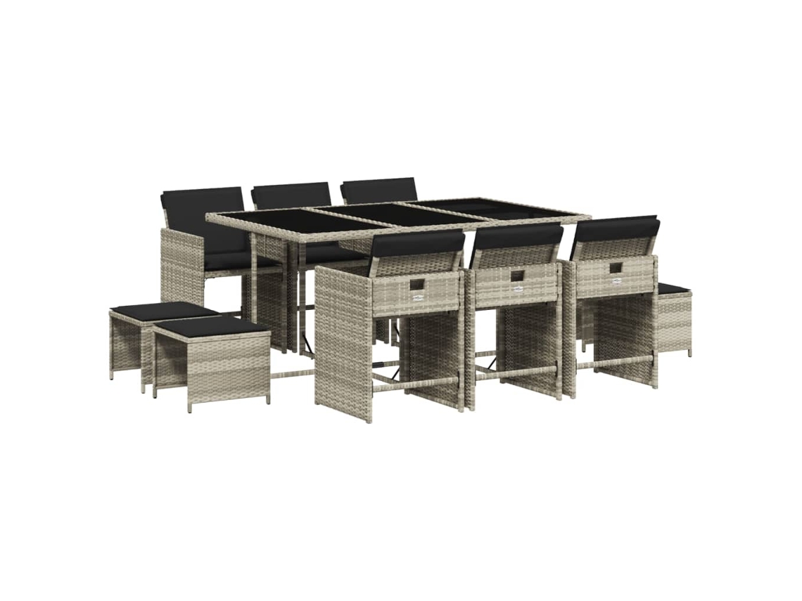 Garden Dining Set, Garden Dining Sets Vidaxl Cinzeto Rattan / Vime (n/a)