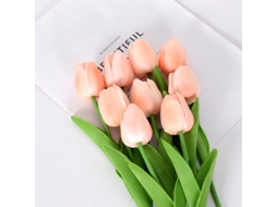 Tulipas Artificiais em Miniatura Feitas de Plástico Pu, Flores de Seda para Comércio Exterior, Casamentos e Decoração de Casa. AQUAFORGE