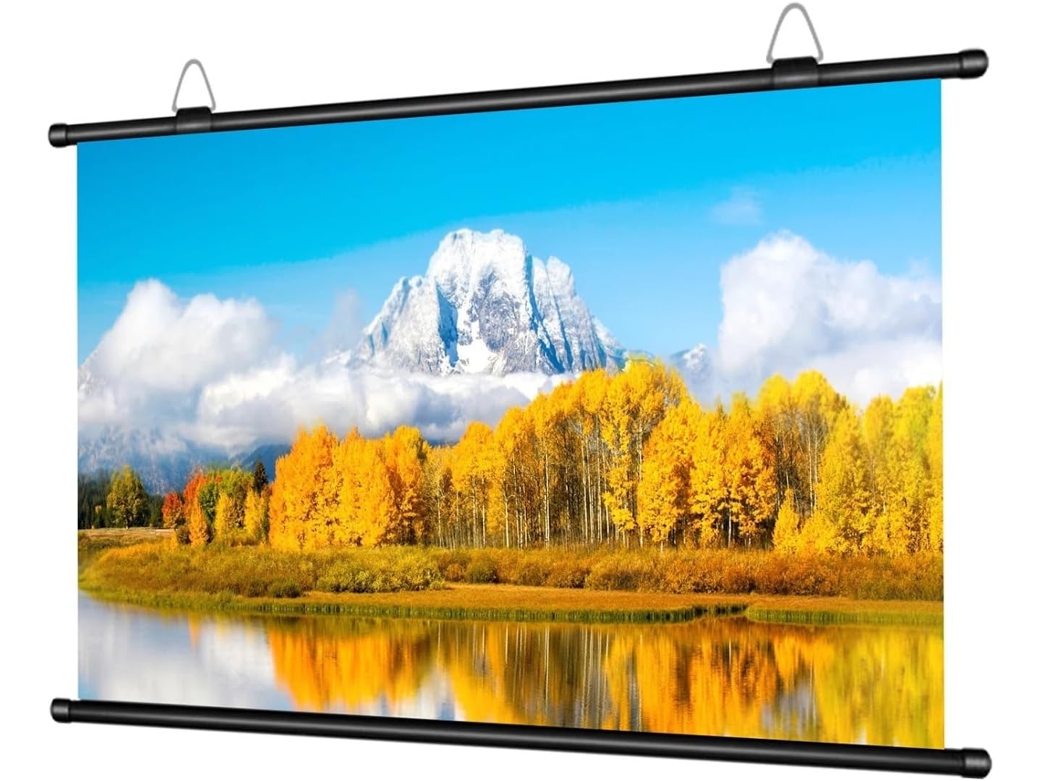 Tela de Projeção Hd Espessa, Antirreflexo, 16:9, Sem Furos, Montável na Parede, para SFUSHOS