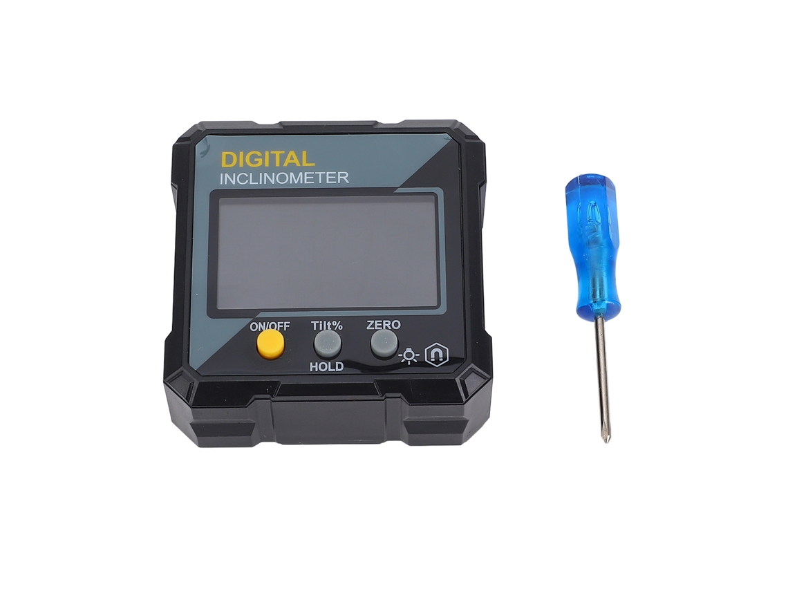 Inclinômetro Digital Portátil 4x90° Com Lcd E Magnete Règua De Ângulo Multifuncional