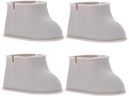 Conjunto De 4 Protetores Silicone Antiderrapantes Para Pés Cadeiras E Mesas No Escritório
