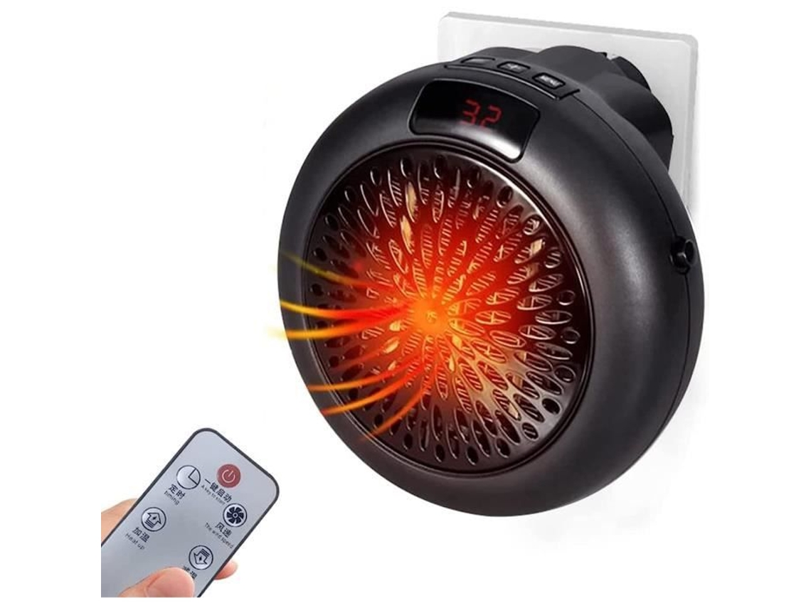 Aquecedor com Ventilador Cerâmico 900W com Controle Remoto e Temporizador Ran2760 Preto