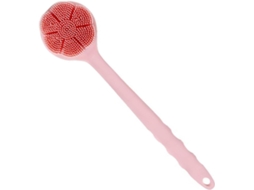 Lurelia Escova De Silicone Para Banho De Cuidado Corporal, Silicone Macio, Cabo Longo E Pega Ergonómica, Cuidado Familiar