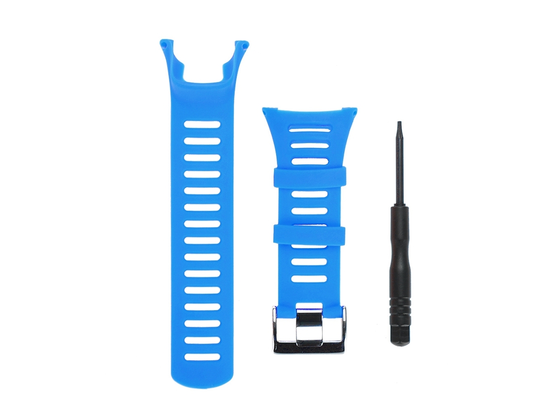 Correa De Reloj De Goma Para Suunto Ambit1/2/3 (azul Plata)