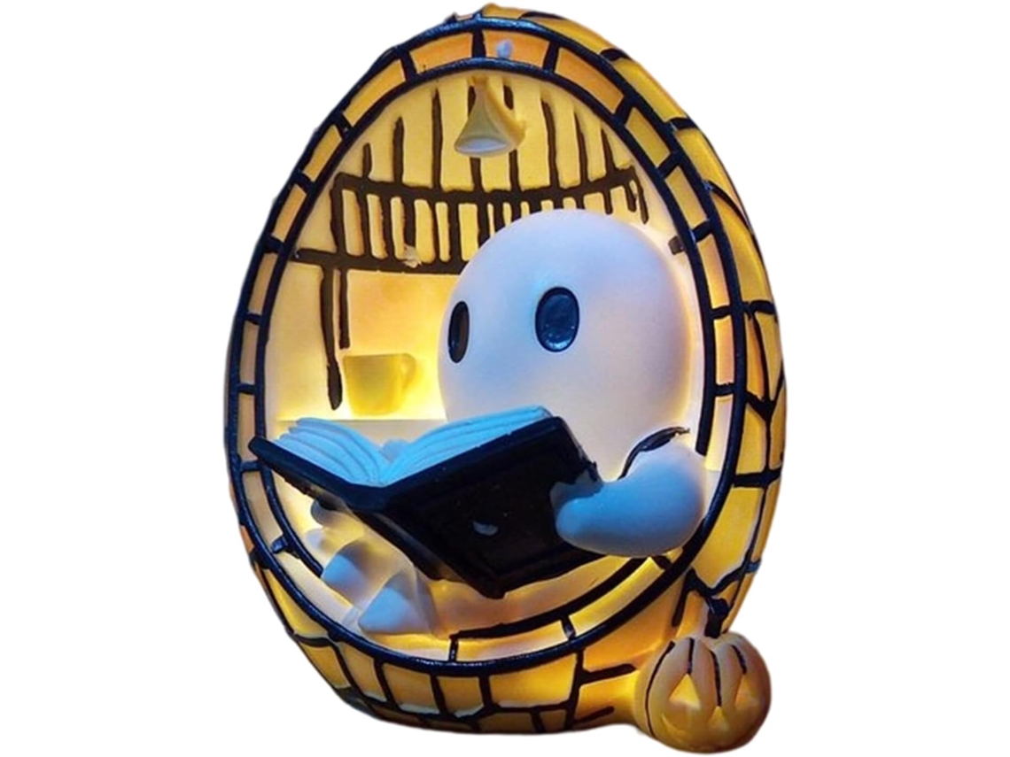 Créditos De Abertura Da Luminária Leitura Fantasma Fofa