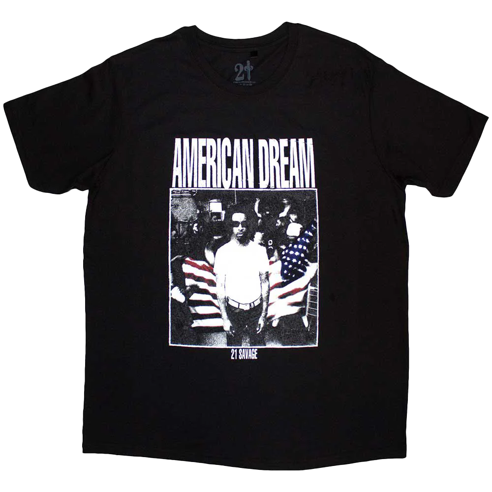 21 Savage American Dream T-shirt Unisex Rockinstone Size:s