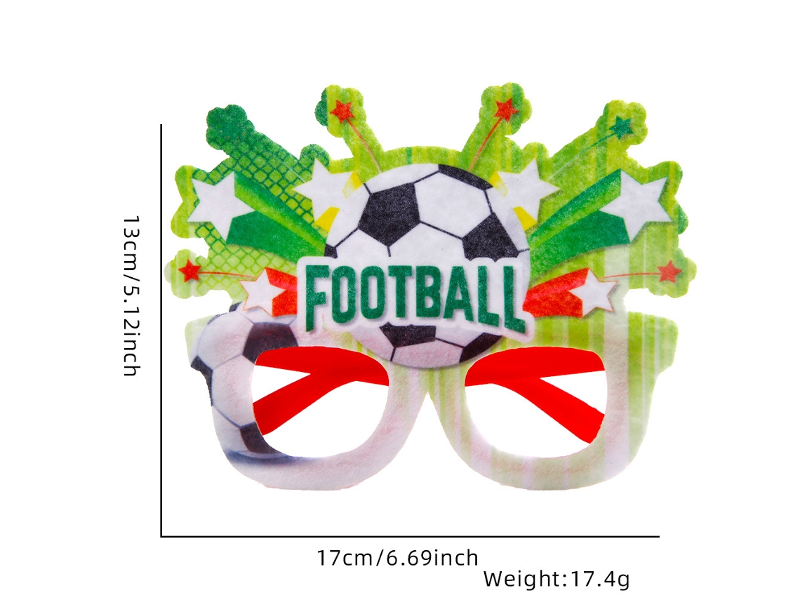 Óculos De Festa Com Tema Estrela Do Futebol, Divertidos Para O Dia Jogo, Fantasia Torcedor Da Copa Mundo Decoração Festas E Adereços Cabine