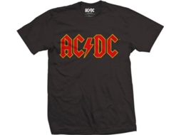 T-Shirt AC/DC Simple Logo Preta M