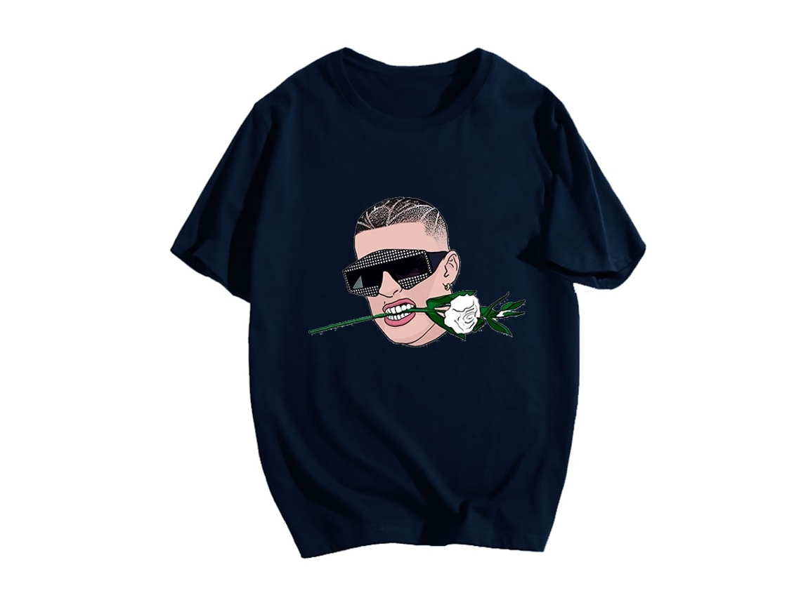 Rockinstone Bad Bunny - Bad Bunny Flower T-shirt(l)