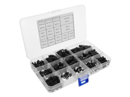 Kit De Sortimento Com 320 Peças, Incluindo Parafusos Sextavados Nylon