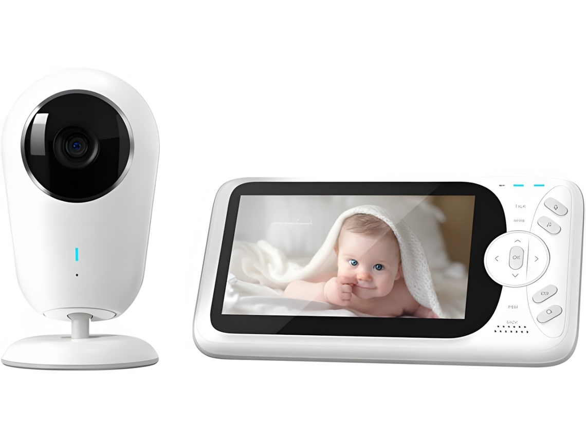 Elysve Intercomunicador Para Bebé Vb608 (vídeo 4.3 Branco)