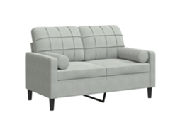 2-seater Sofa, 2-seater Sofas Vidaxl Cinzeto Veludo (n/a)