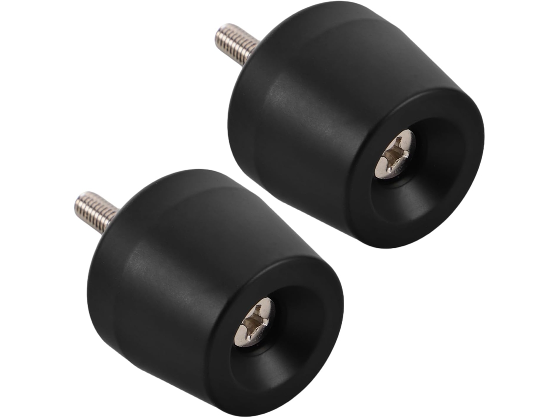 Tampas de guia para motocicleta, metálicas, M6, com presilhas, 2 peças, tampões antivibração.