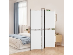 Vidaxl Divisória/biombo Com 3 Painéis 150x200 Cm Tecido Branco