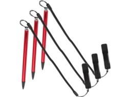 Conjunto De 3 Canetas Stylus Universais Com Agulha E Alça Para Escrita Em Telas Sensíveis Ao Toque, Em Metal Conjunto De 3 Canetas Styl Gokoco