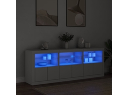 Aparador Com Luzes Led 181,5x37x67 Cm Branco Dkd Home Decor