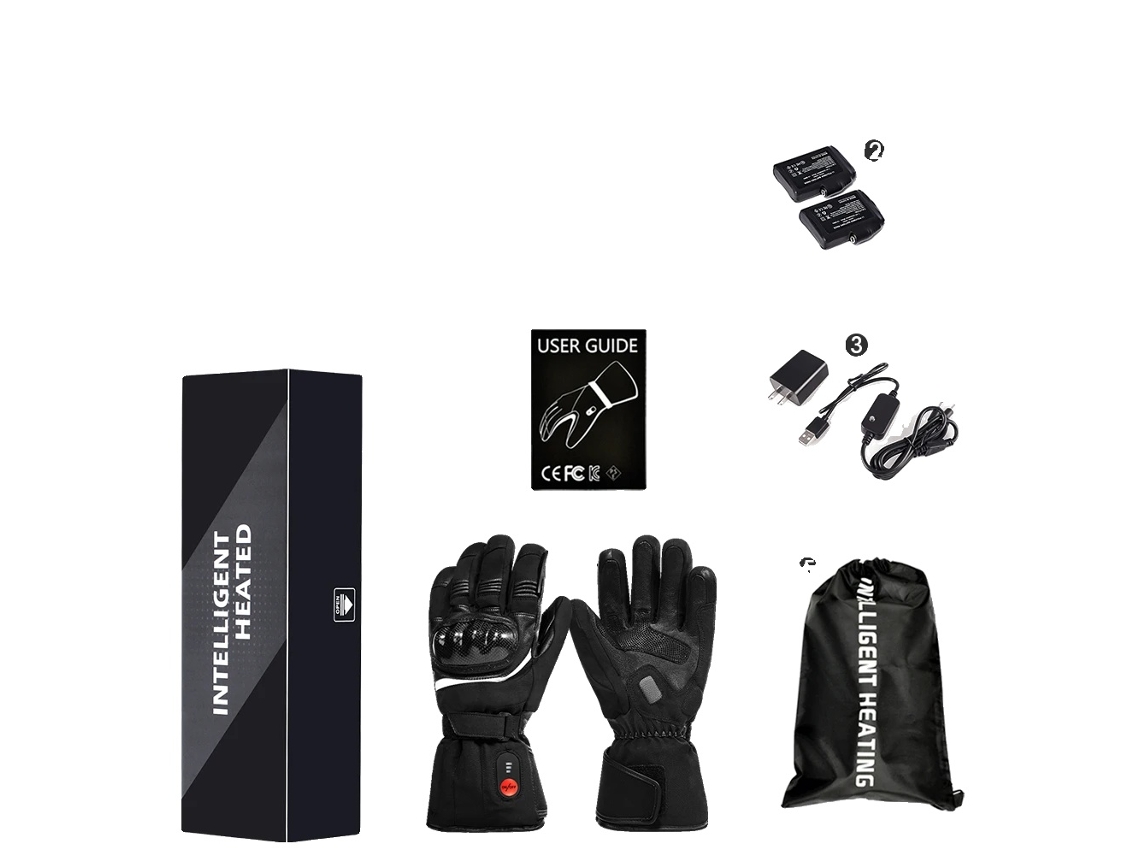 Luvas Aquecidas S28c, Controle De Temperatura Inteligente, À Prova Dágua E Ventos,luvas Aquecidas S28c,xxl Oem
