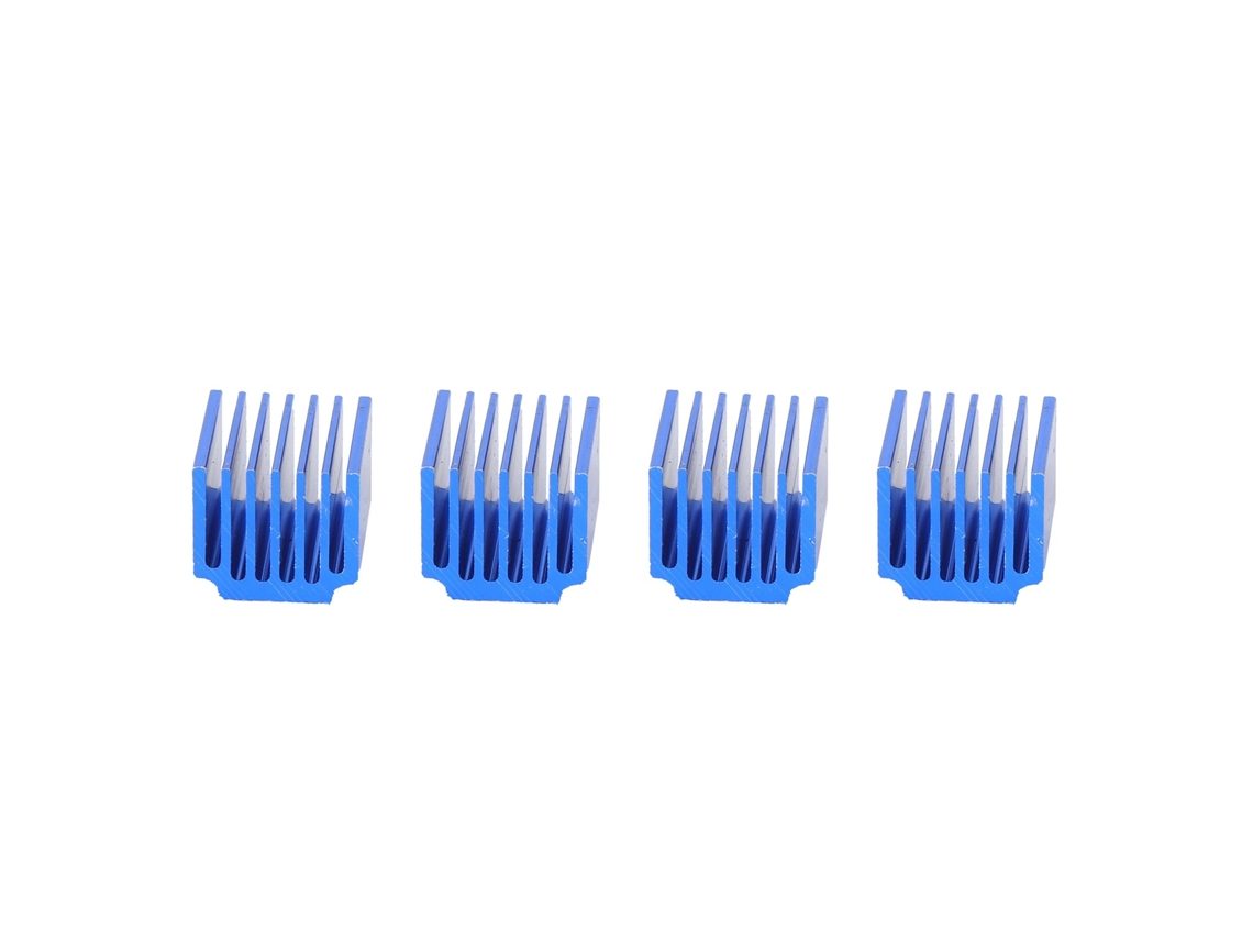 4 Peças Dissipador Mini Refrigerador Com Fita Térmica Adesiva Para Controlador De Motor De Passo Tmc 2100/2208 Lv8729
