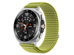 Bracelete para Samsung Galaxy Watch 8 / 8 Classic Nylon Trançado com Fecho de Velcro Laranja XIAOMOYU