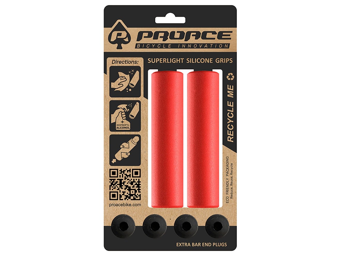 Punhos Silicone Superlight Vermelho 130 Mmproace