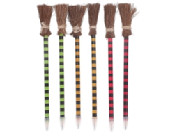 6 Pièces Crayons Bois Forme Balai De Courts Pour Bureau
