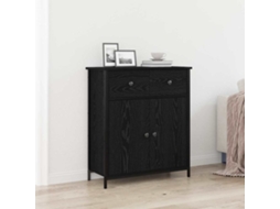 Vidaxl Buffet Carvalho Preto 70 X 30 X 80 Cm Derivados De Madeira