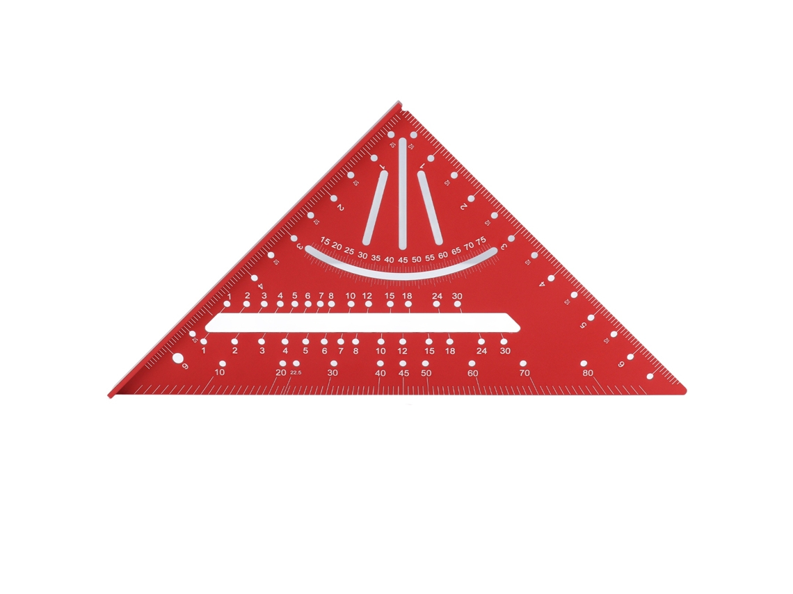 Laxiscreed Esquadro Triangular De Alumínio Para Trabalhos De Medição De Ângulos Em Carpintaria
