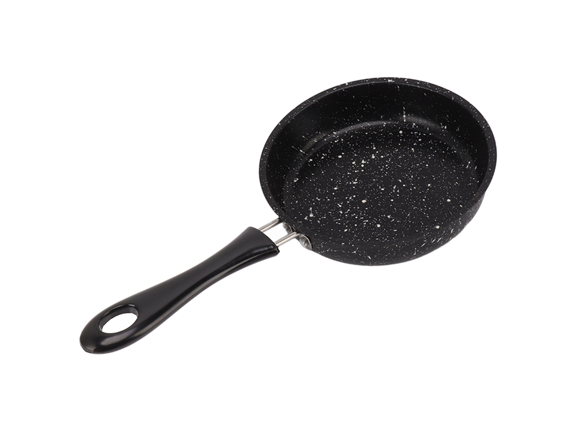Frigideira de aço inoxidável antiaderente com alça ergonômica para bacon, bife, omelete, 5.5 polegadas S/MARCA