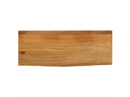 Vidaxl Tampo De Mesa C/ Borda Viva 90x20x2,5 Cm Mangueira Maciça