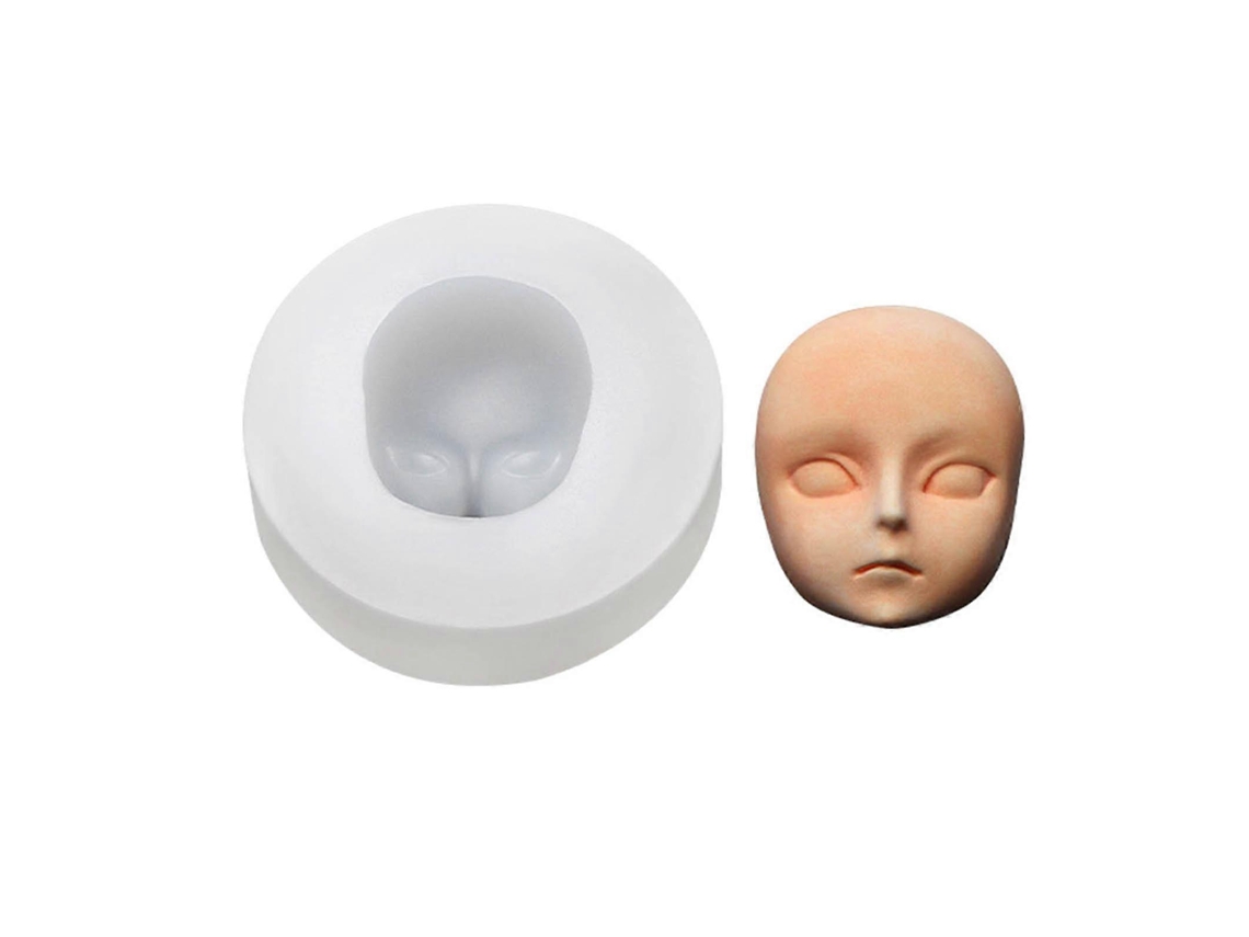 Molde De Silicone Para Decoração De Rostos De Bebês, Bonecas E Chocolates, Ideal Para Confeitar Doces, Bolos E Cupcakes.