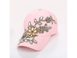 Boné Masculino Verão com Flor Diamante, Estilo Snapback, Feminino | S/MARCA
