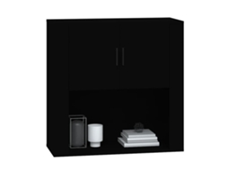 Vidaxl Dulap De Perete, Preto, 80x33x80 Cm, Lemn Prelucrat