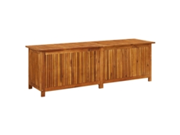 Caixa De Arrumação Vidaxl Marrom Madeira De Acácia (175 x50x58 Cm)