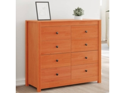 Mueble Auxiliar 100x40x90 cm Pino Macizo Marrón Miel