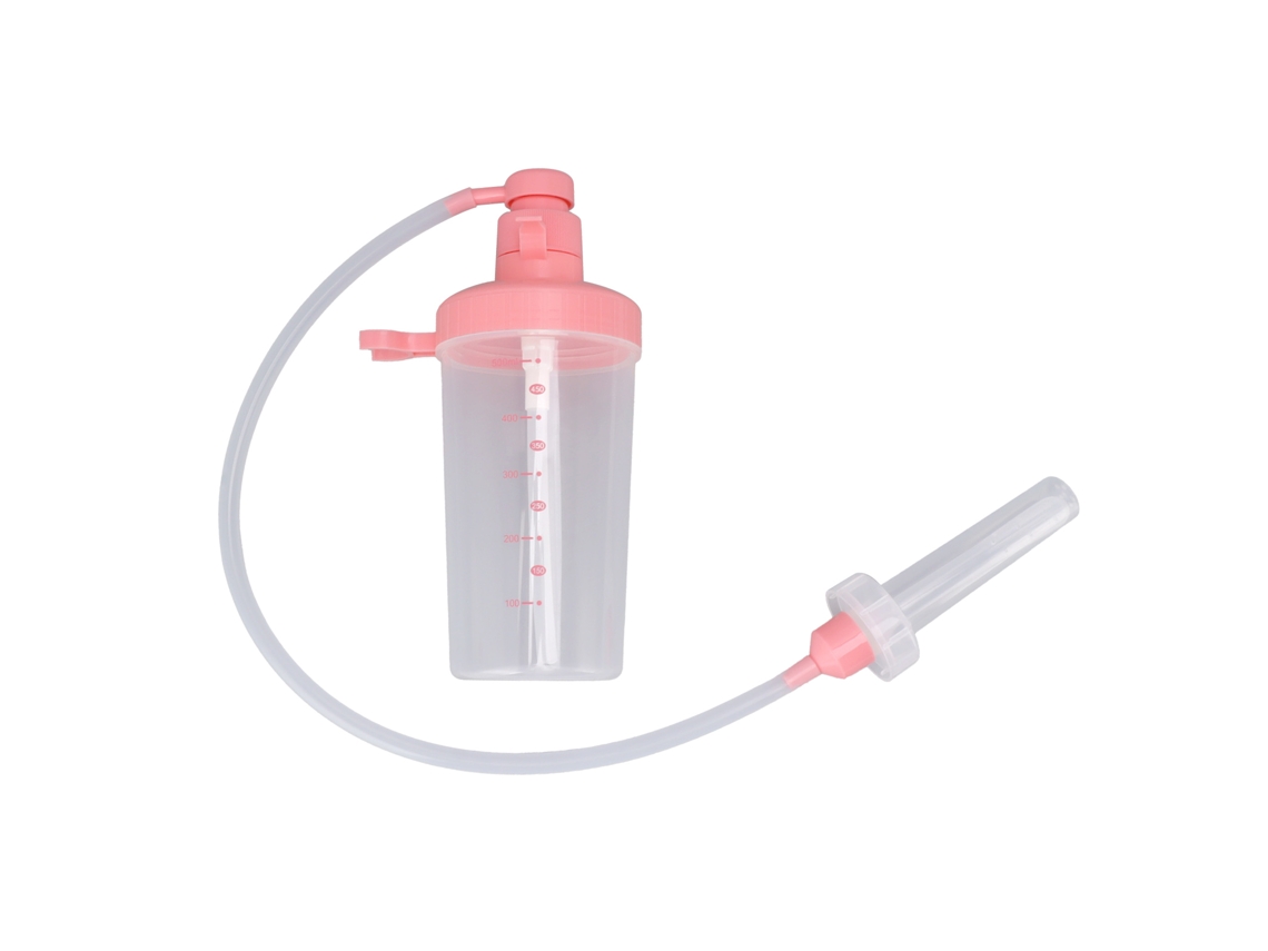 Frasco Ducha Vaginal Manual 500ml Limpeza Íntima