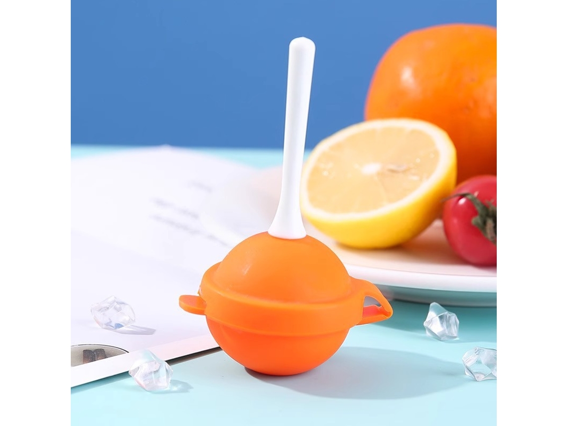 Formas De Silicone Para Picolés Formato De Chupa-chupa, Ideais Para Crianças E Festas De Verão. Reutilizáveis Laranja Hexinyigjly