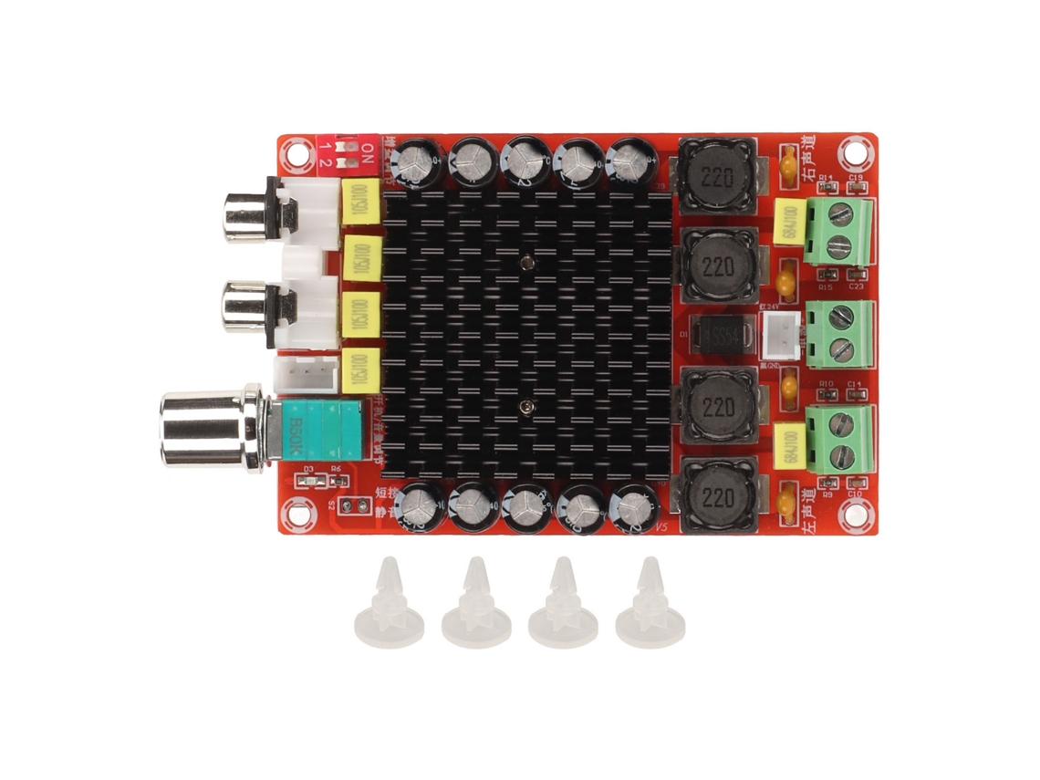 Placa De Amplificador Digital Profissional 100w+100w Módulo Estéreo Classe D Para Sistema De Som Diy