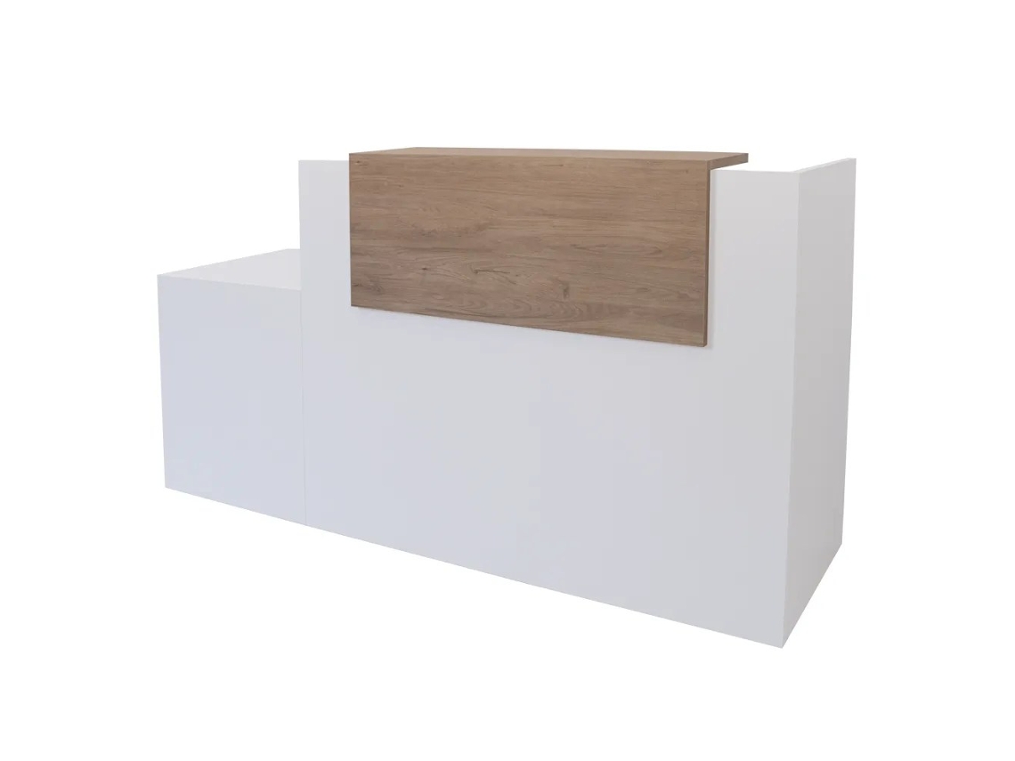 Recepção Basic Adaptada para Pessoas com Deficiência OFILIKE (à direita - Carvalho 140+60 cm)