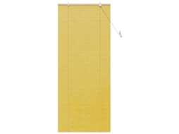 Conjunto 1 Estores De Rolo Vidaxl Amarelo Bambu (80 X 220 Cm)