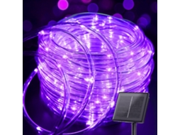 Luzes De Led Cordão, Cordão De Luzes Solares, À Prova D'água, 7 M, 50 Luzes, 8 Modos, Luzes De Fada (roxo) Spqment